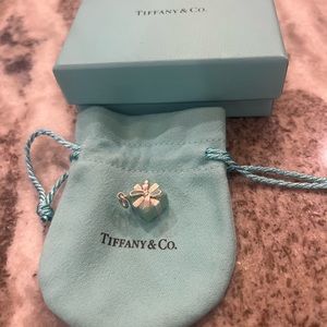 Tiffany and Co blue enamel present charm
